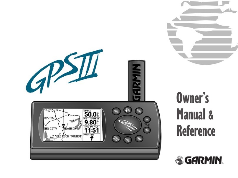 Garmin GPS III User manual