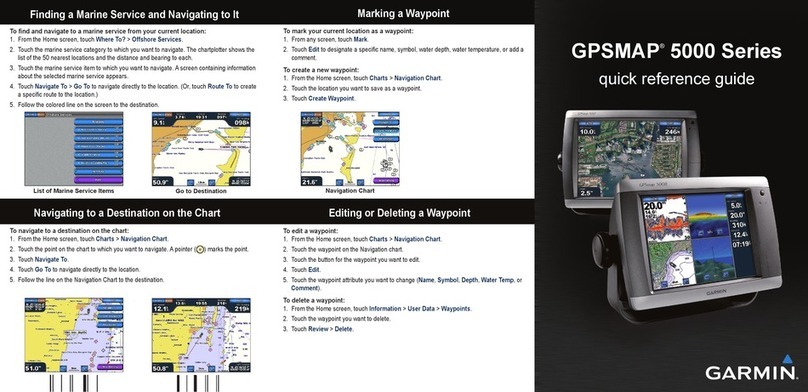 Garmin GPSMAP 5000 Series Quick reference guide