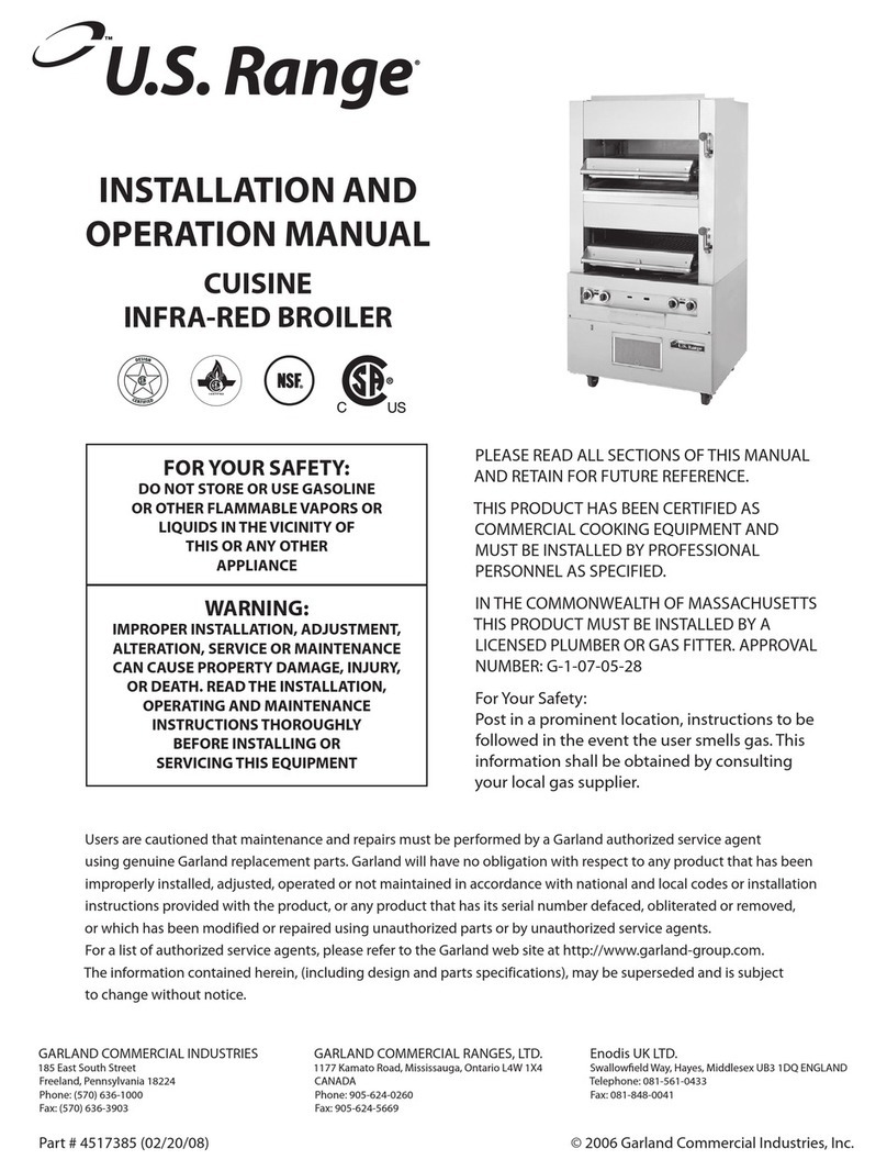 U.S. Range Broiler User manual