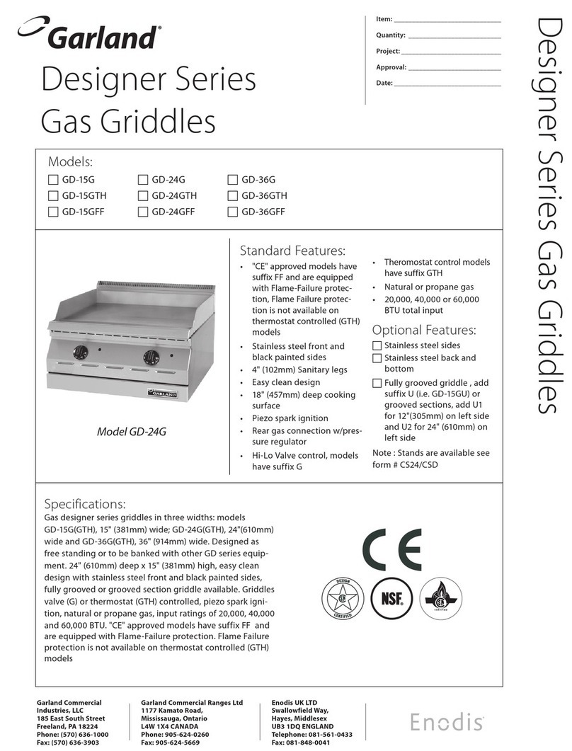 Garland GD-15G User manual