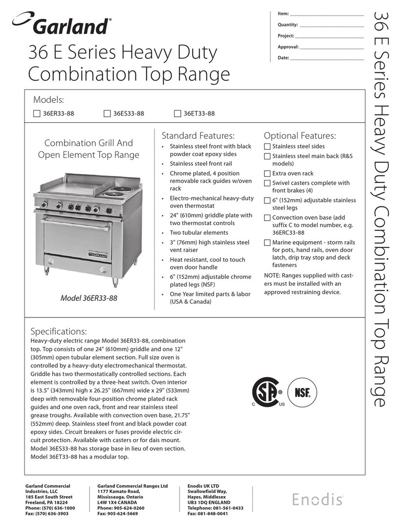 Garland 36E User manual