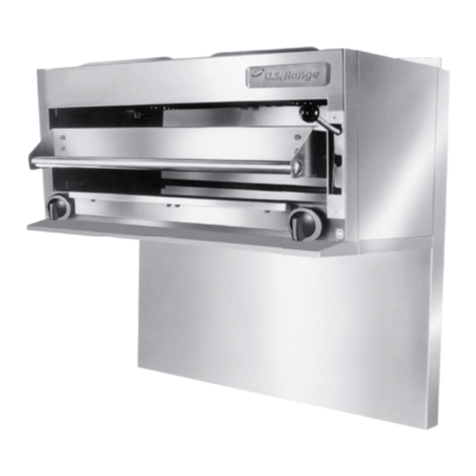 U.S. Range Salamander Broiler Installation and service manual