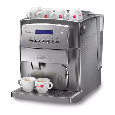 Gaggia Titanium SUP027YDR operating instructions