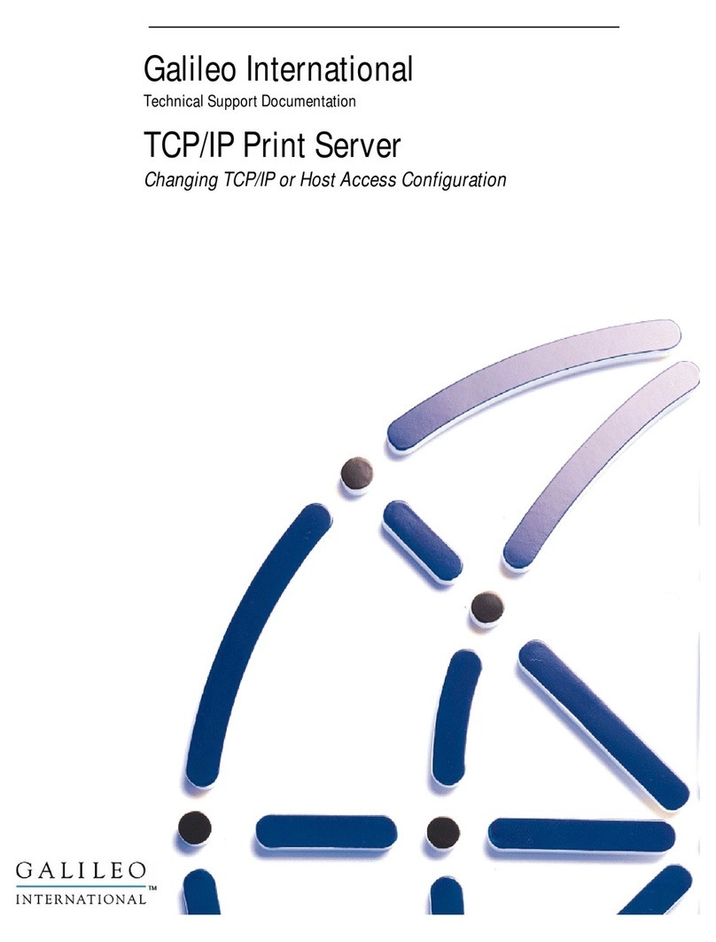 Galileo TCP/IP Print Server Configuration guide