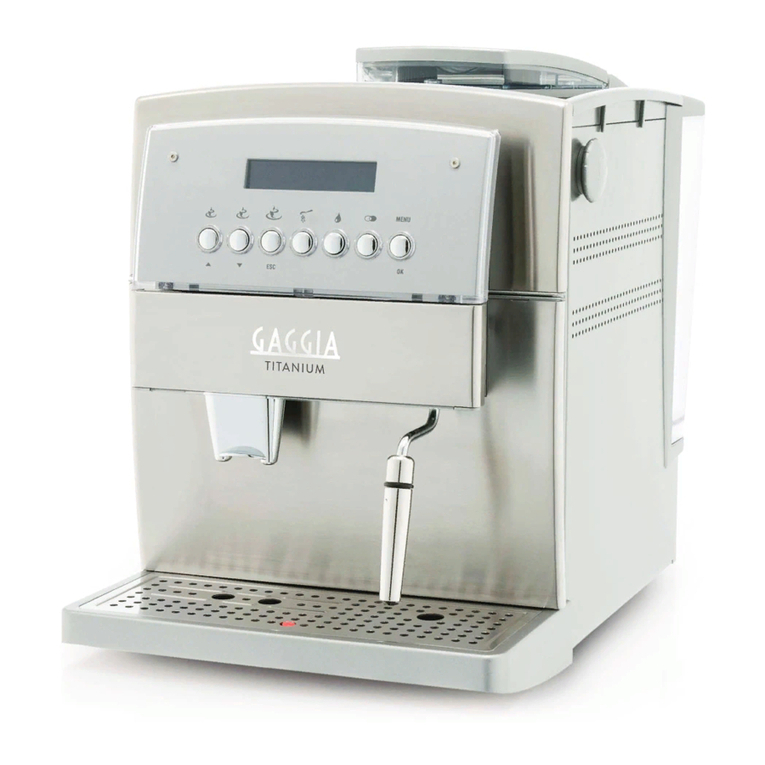 Gaggia TITANIUM Espresso Machine operating instructions