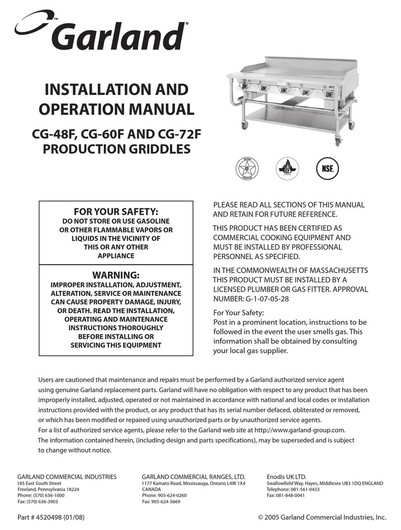 Garland CG-48F User manual