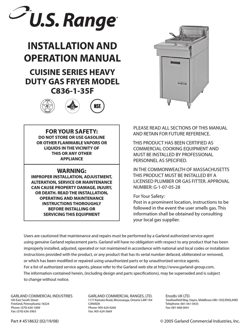 U.S. Range C836-1-35F Installation and operation manual