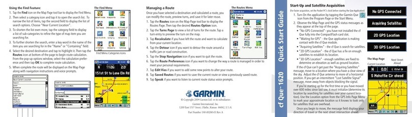 Garmin 1620 User manual