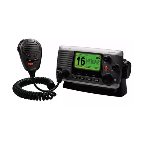 Garmin VHF 200 installation instructions