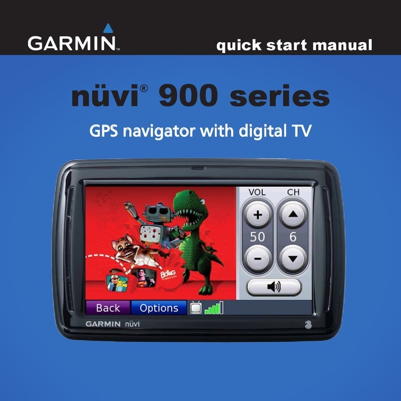 Garmin Nuvi 900 Series Quick start manual
