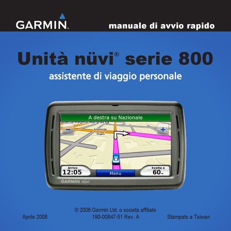 Garmin nuvi 800 series manuale di avvio rapido
