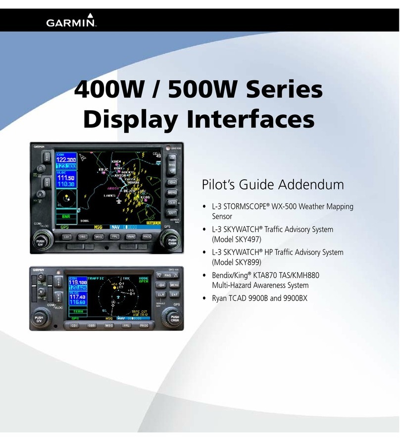 Garmin 400W Series Pilot's guide addendum