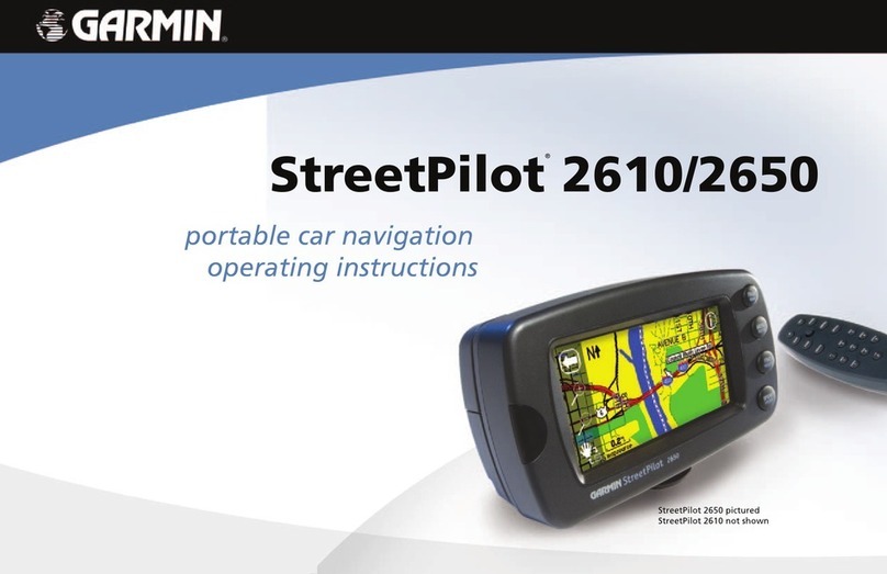 Garmin STREETPILOT 2610 operating instructions