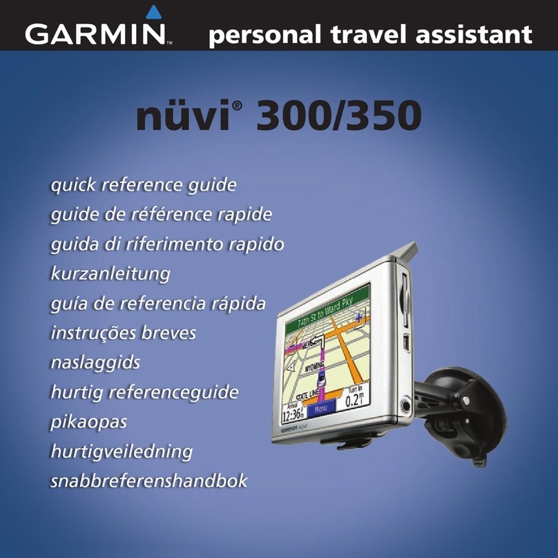 Garmin Oregon 300 Quick reference guide