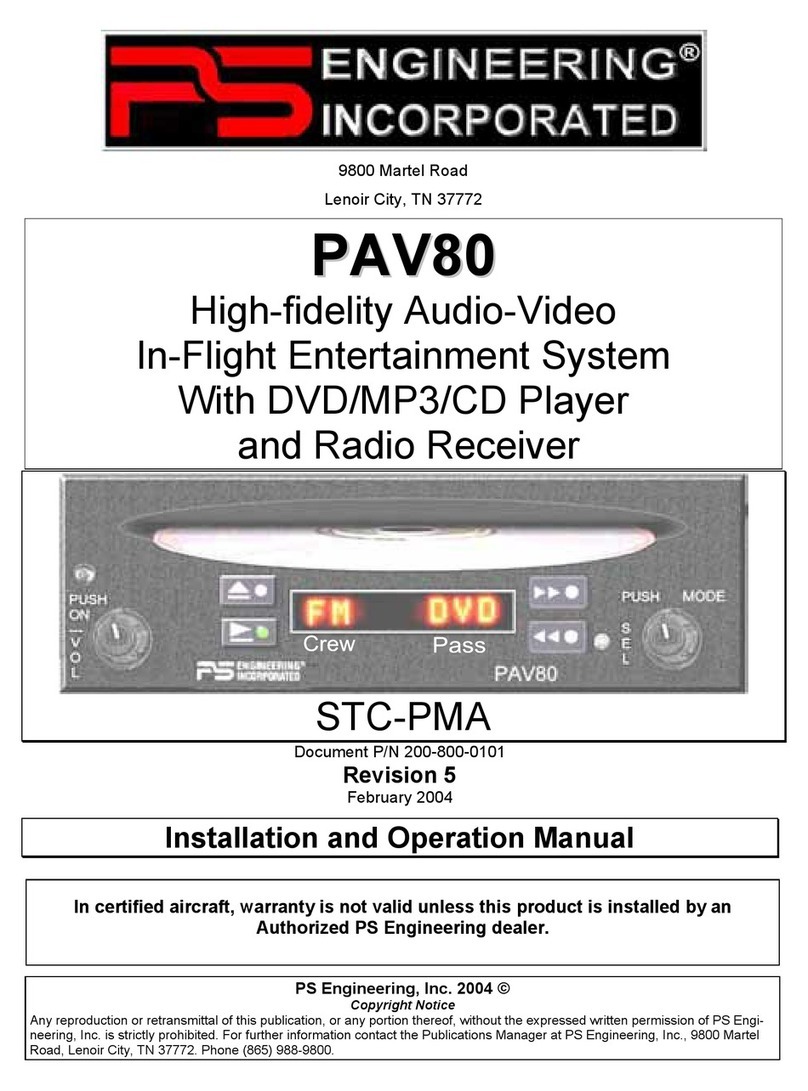 PS Engineering PAV80 User manual