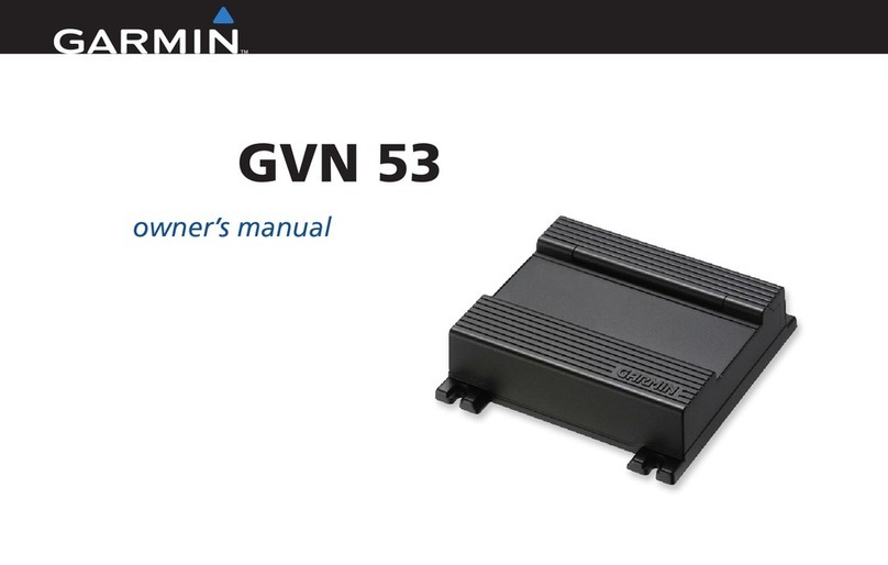 Garmin GVN 53 - Navigation System User manual