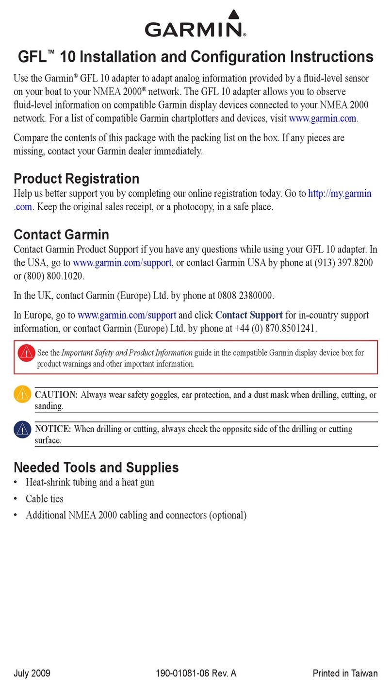 Garmin GFL 10 Installation and configuration instructions