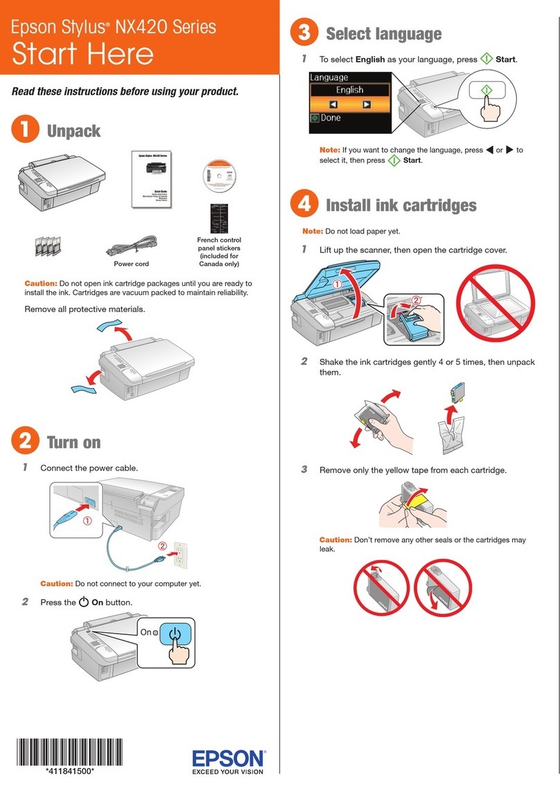 Epson Stylus NX420 Series Instruction Manual