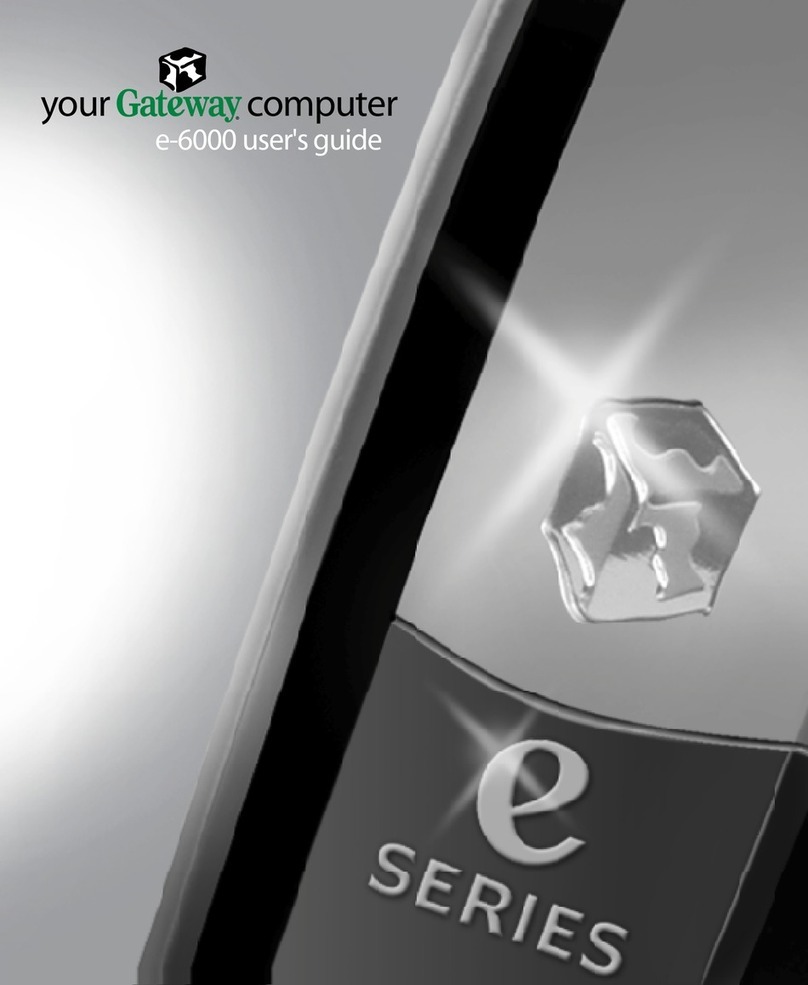 Gateway E SERIES E-6000 User manual
