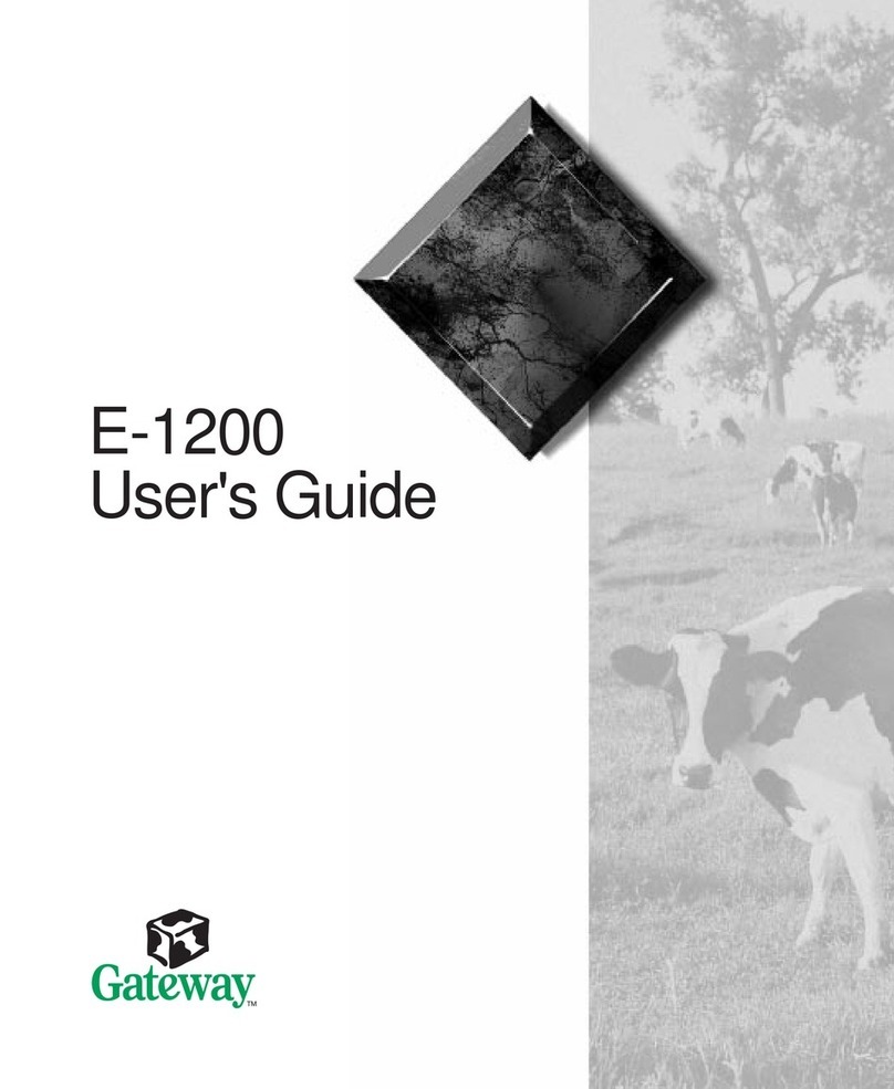 Gateway E-1200 User manual