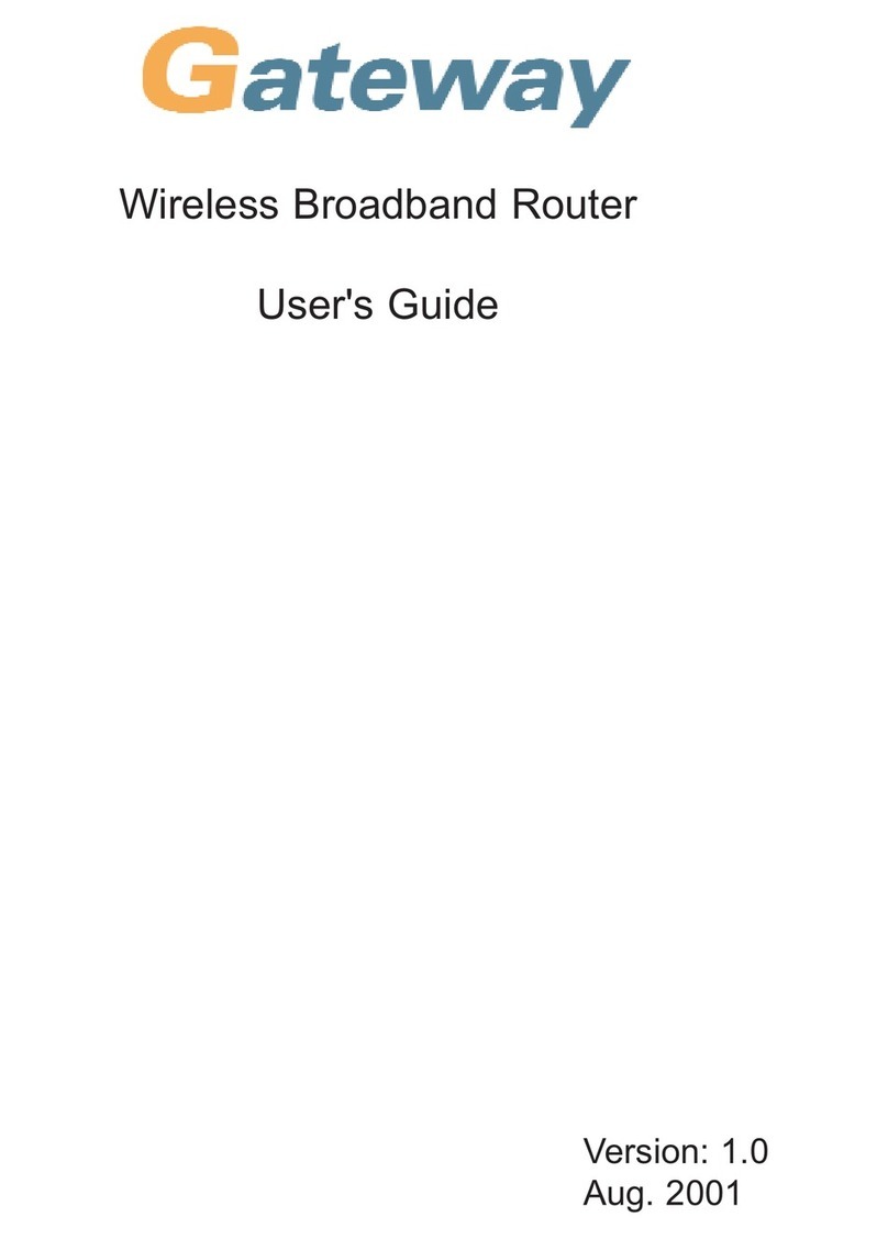 Gateway Wireless Broadband Router none user guide