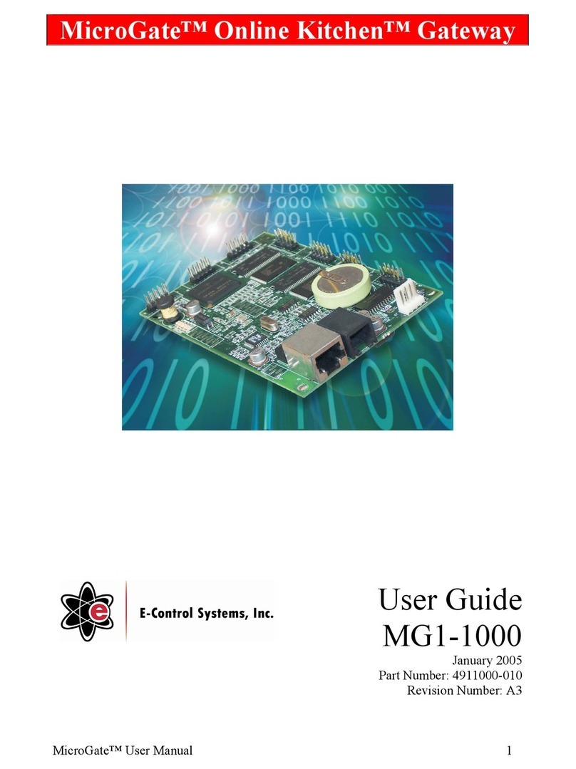 Microgate MicroGate MG1-1000 user guide