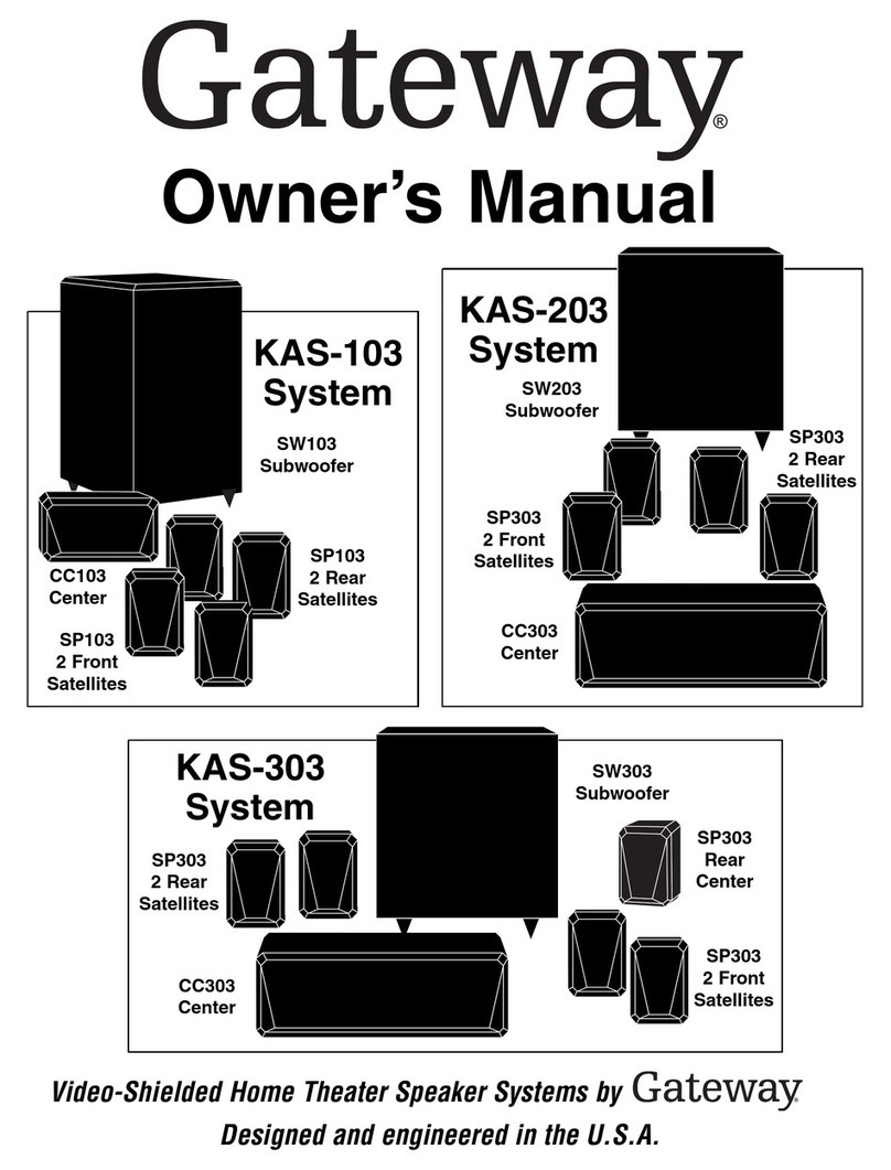Gateway KAS-303 owner's manual