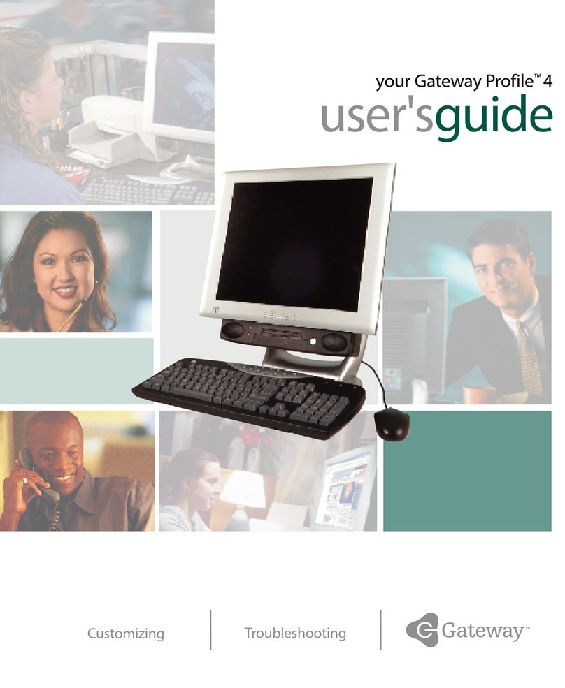 Gateway Profile 4 User manual Gateway Profile 4 User manual