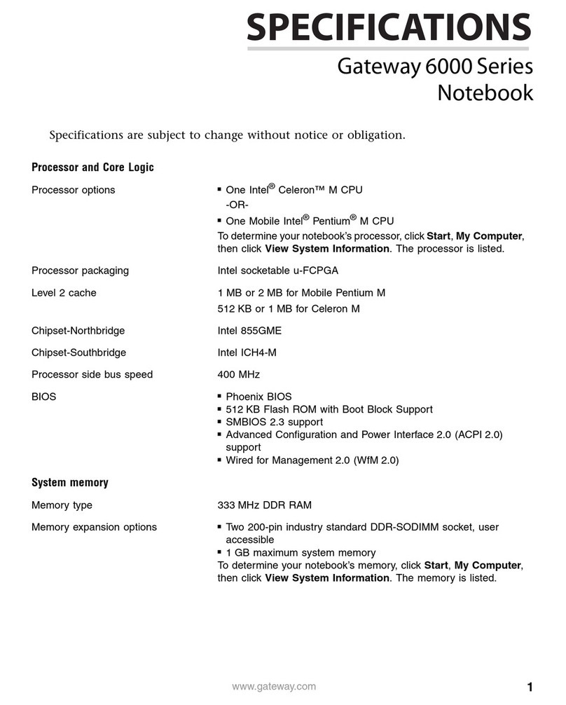 Gateway 6000 Series User manual