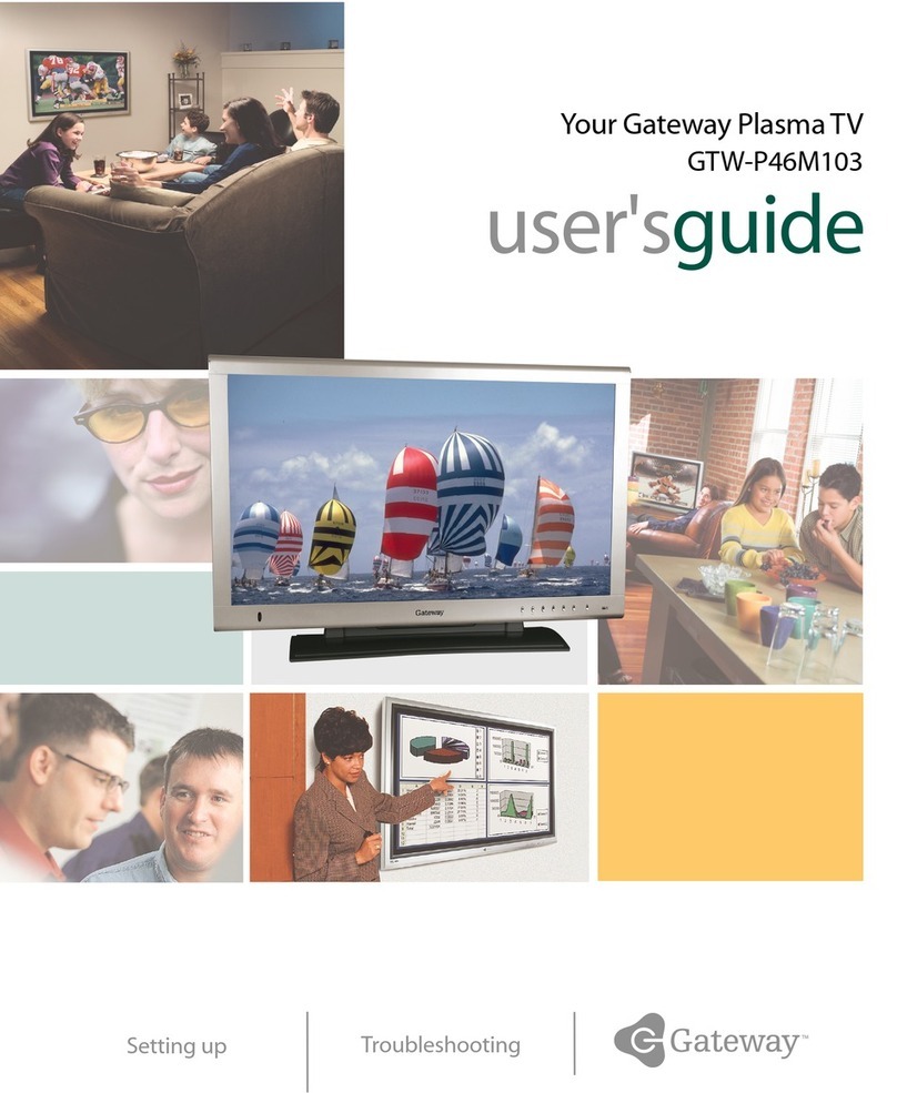 Gateway GTW-P46M103 User manual