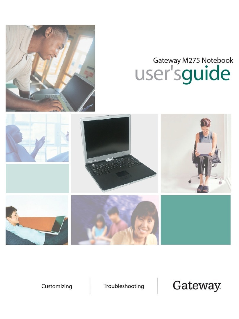 Gateway M275 User manual