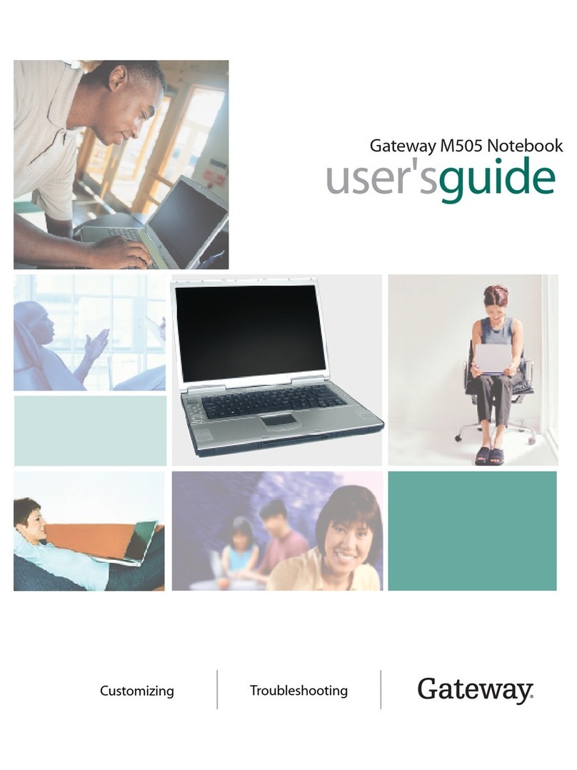 Gateway M505 User manual