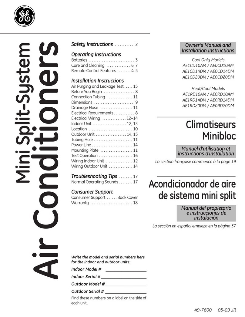 GE AE0CD10AM Operating instructions