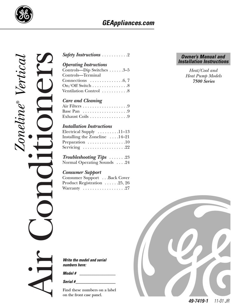 GE ZoneLine 7500 Series User manual GE ZoneLine 7500 Series User manual