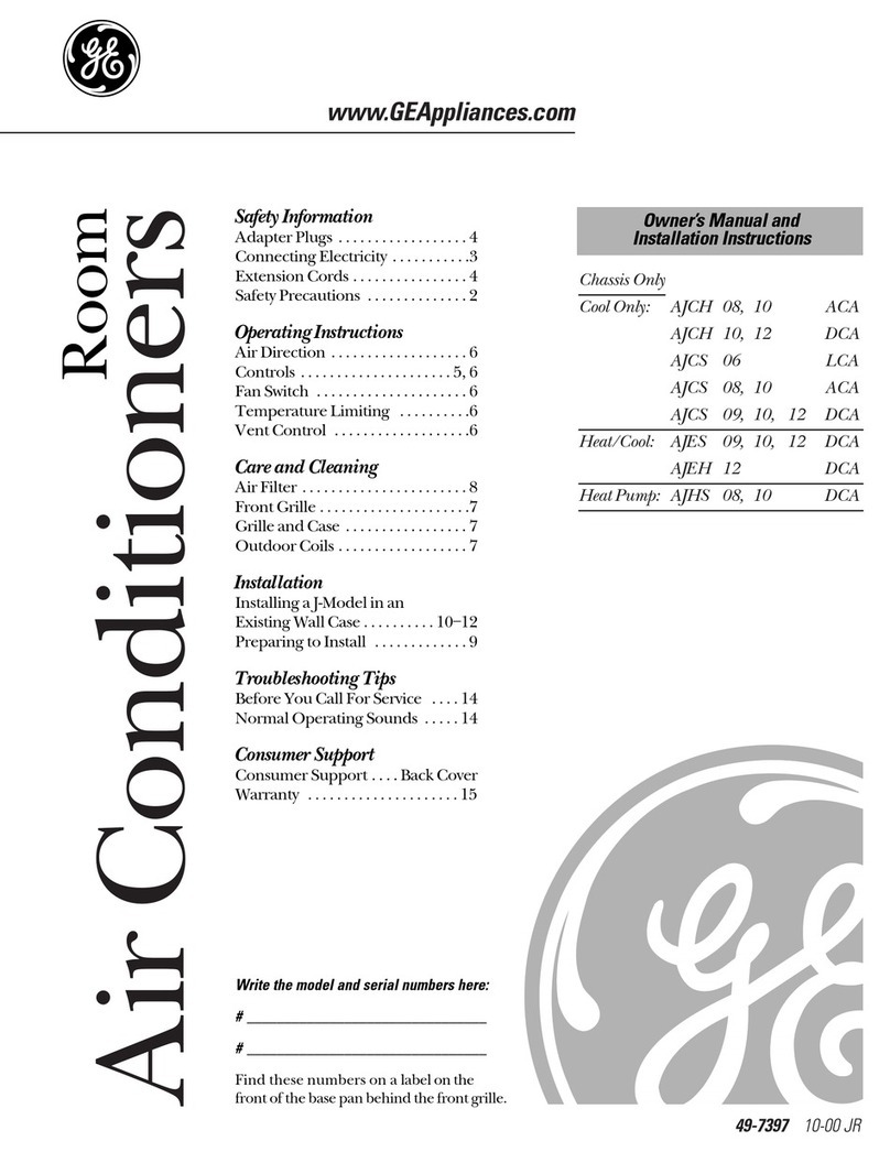 GE 10 ACA User manual GE 10 ACA User manual