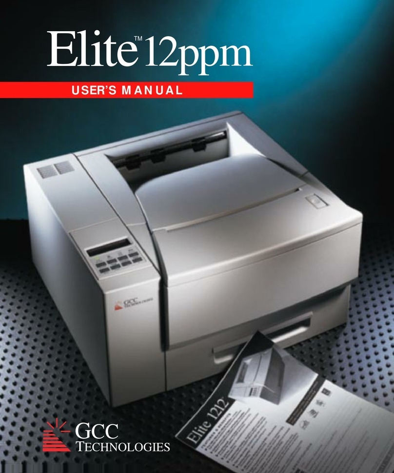 GCC Technologies Elite 12ppm Series User manual