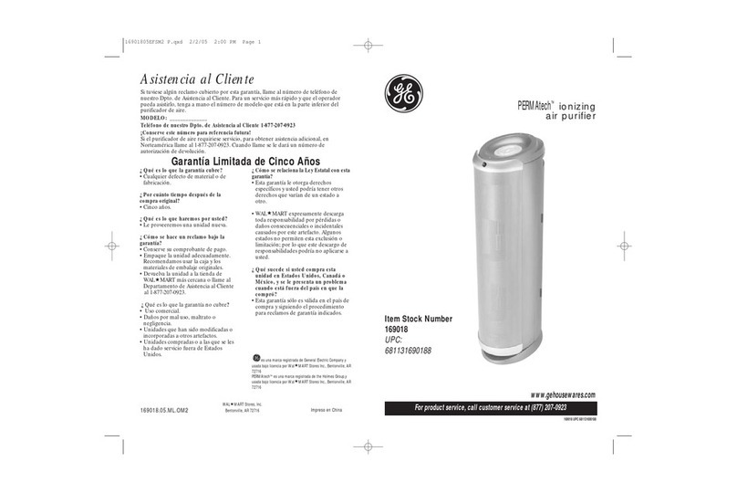 GE Permatech 169018 owner's manual