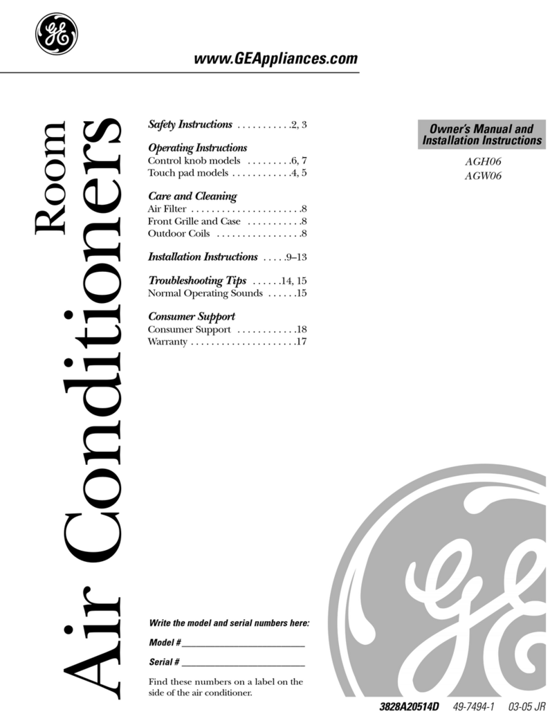 GE AGH06 Operating instructions