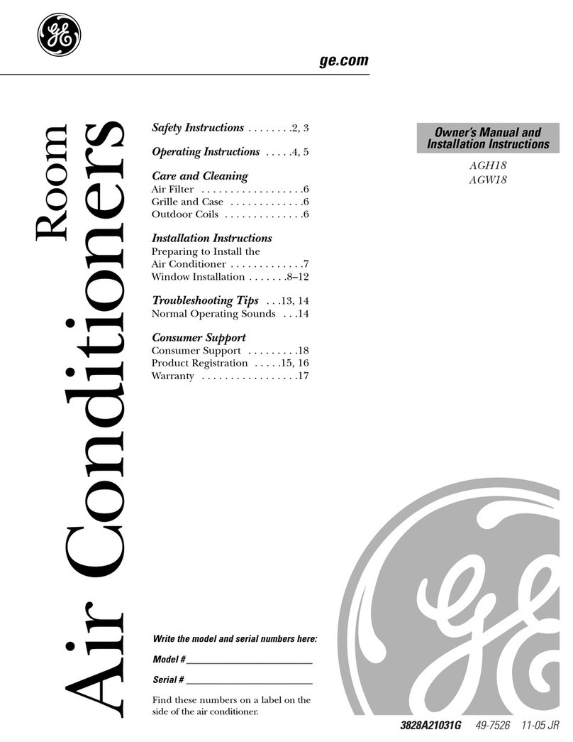 GE AGH18 Operating instructions GE AGH18 Operating instructions