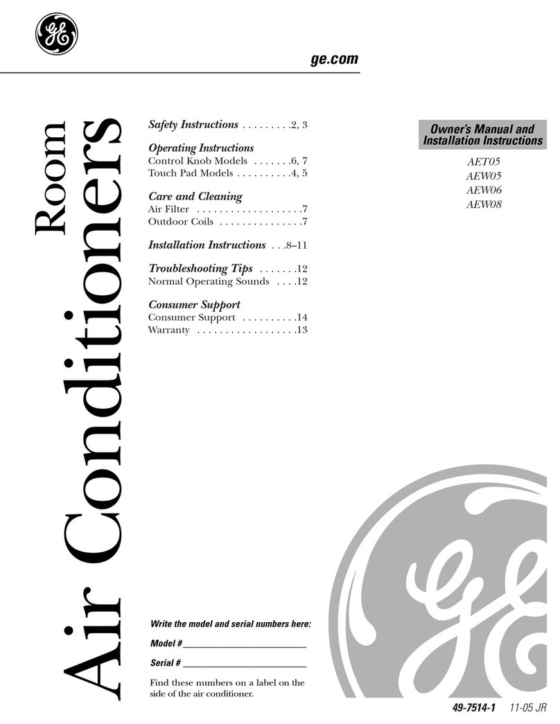 GE AET05 Operating instructions