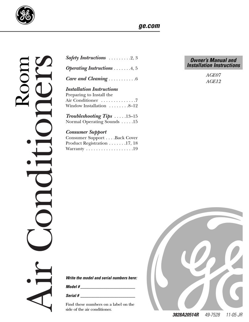 GE AGE07 Operating instructions