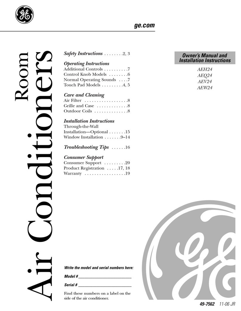 GE AEH24* Operating instructions