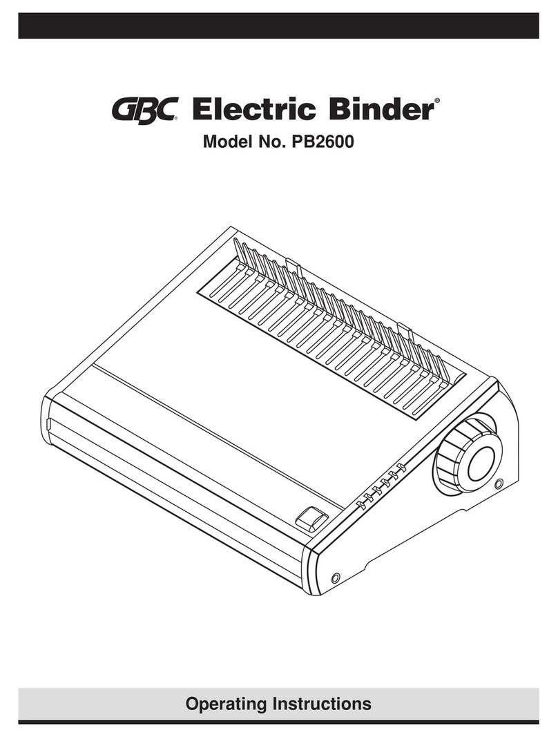 GBC PB2600 User manual