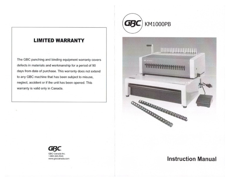 GBC KM1000PB User manual