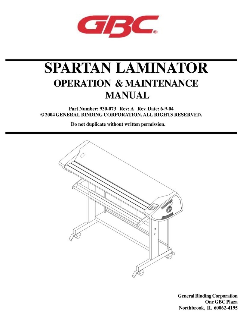 GBC 930-073 User manual