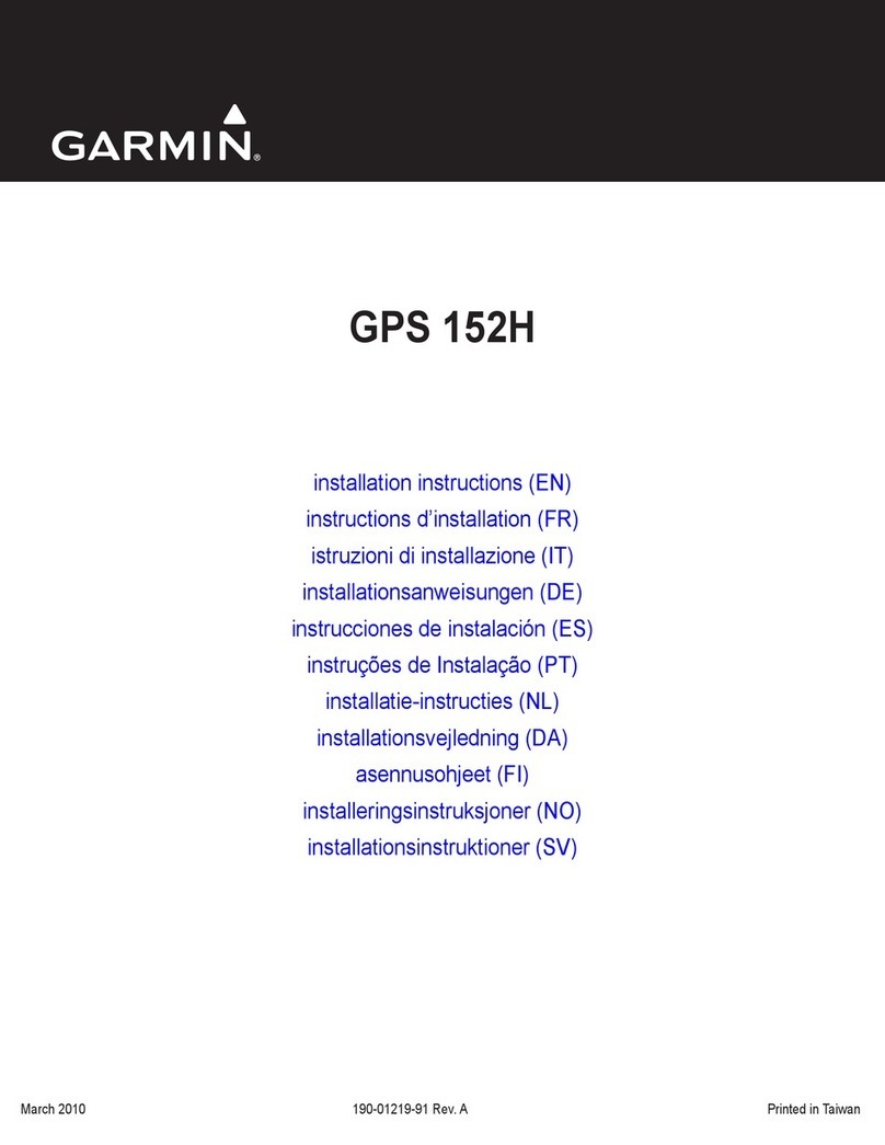 Garmin GPS 190-01219-91 installation instructions