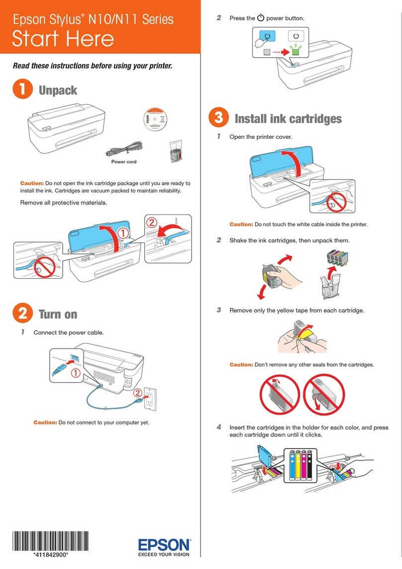 Epson Stylus N11 - Ink Jet Printer Instruction Manual