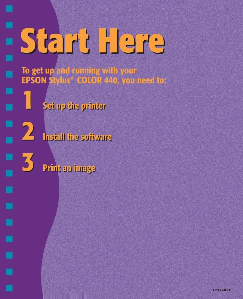 Epson Stylus Color 440 Instruction Manual