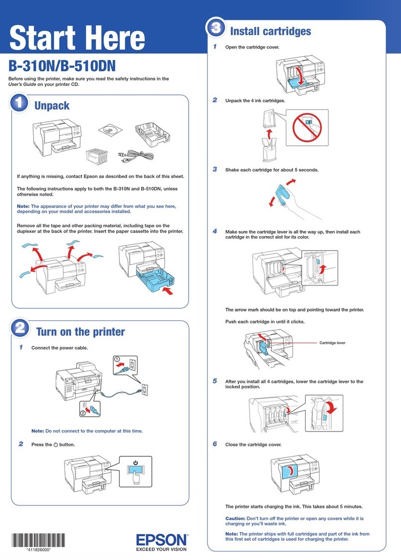 Epson B-510DN - Business Color Ink Jet Printer User manual