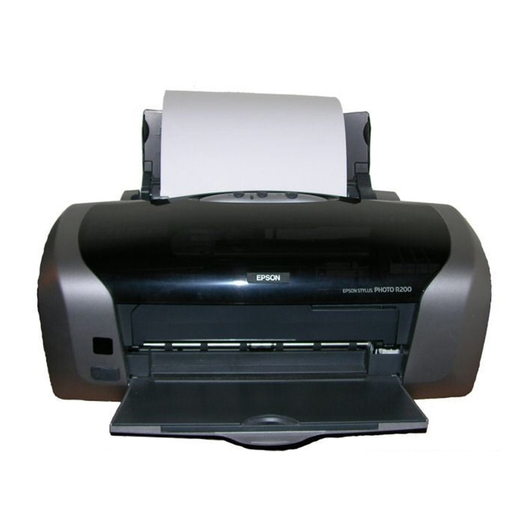 Epson R200 - Stylus Photo Color Inkjet Printer User manual